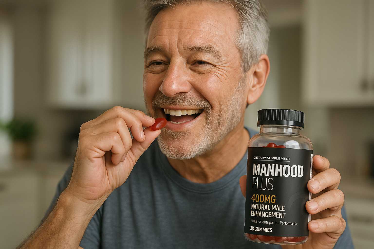 Illustration — Manhood Plus Gummies